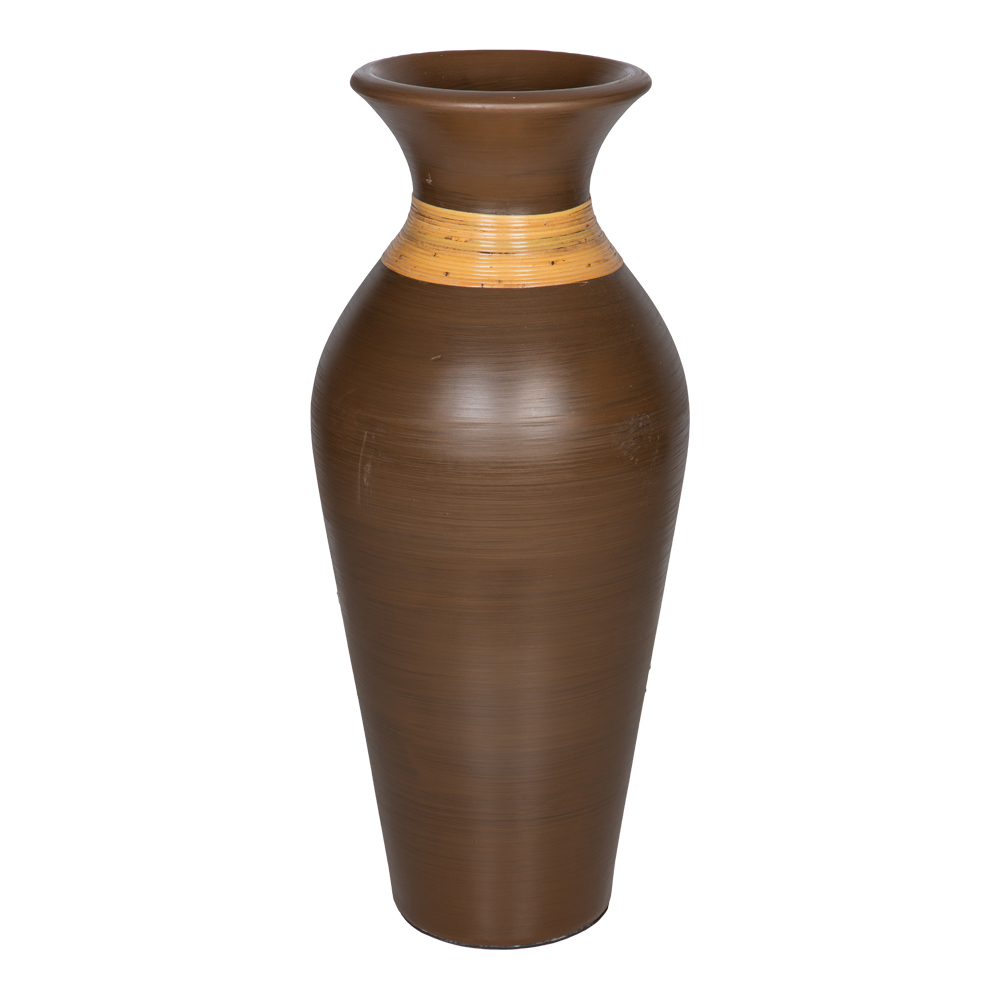 Bottle Shaped Vase; (60x29x29)cm, Brown