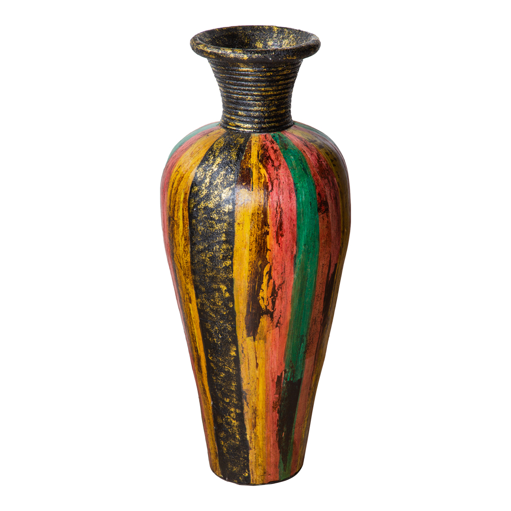 Terracota Vase: Banana Bark With Texture; Large 1