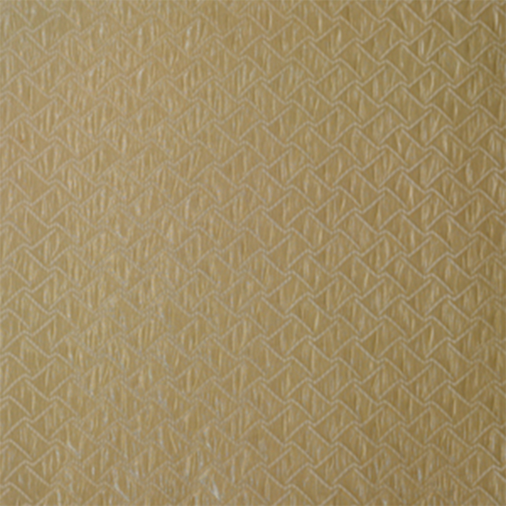 153-3051: Furnishing Gold Embossed Fabric; 150cm 1