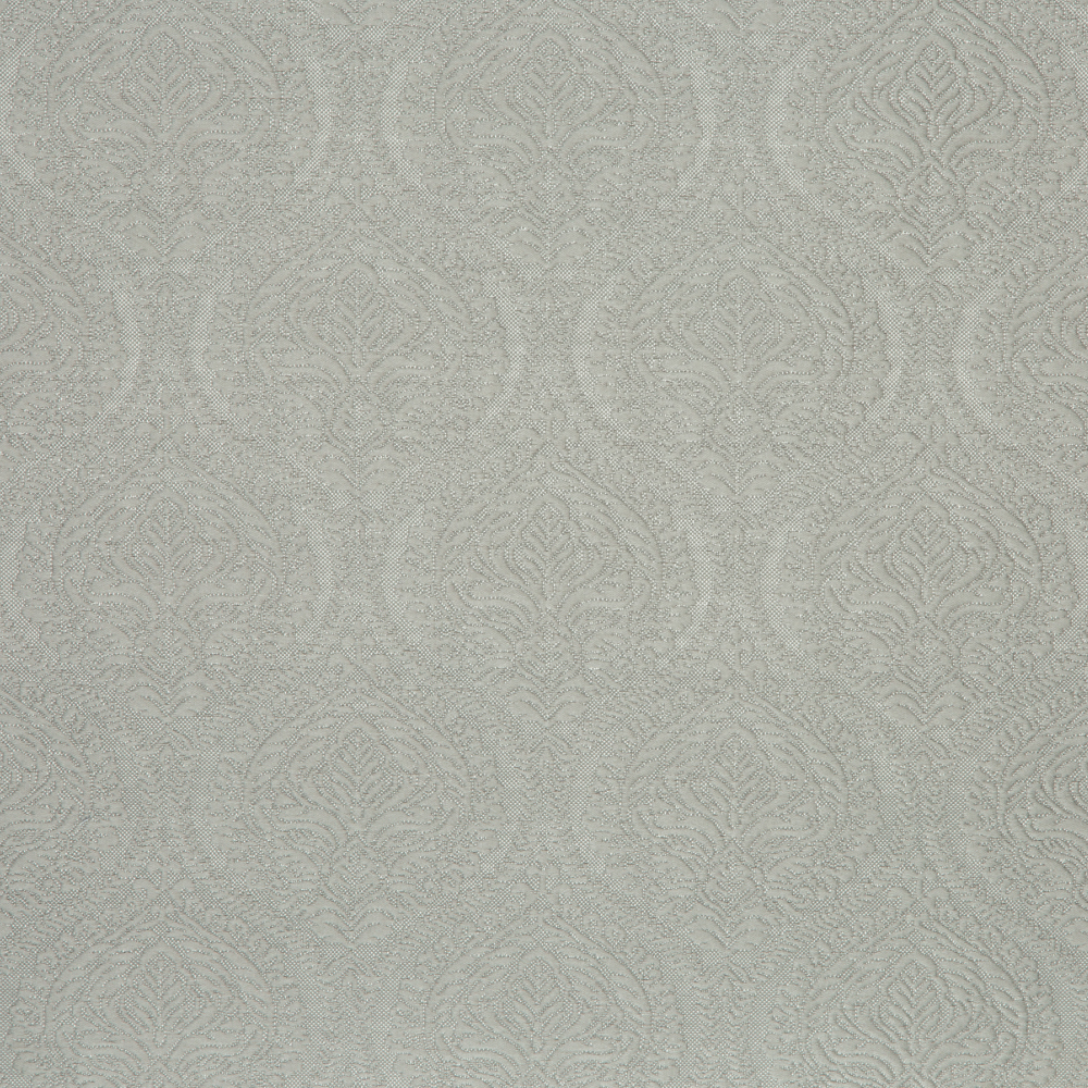 Laurena Jaipur Collection: Ddecor Damask Patterned Furnishing Fabric, 280cm, Grey 1