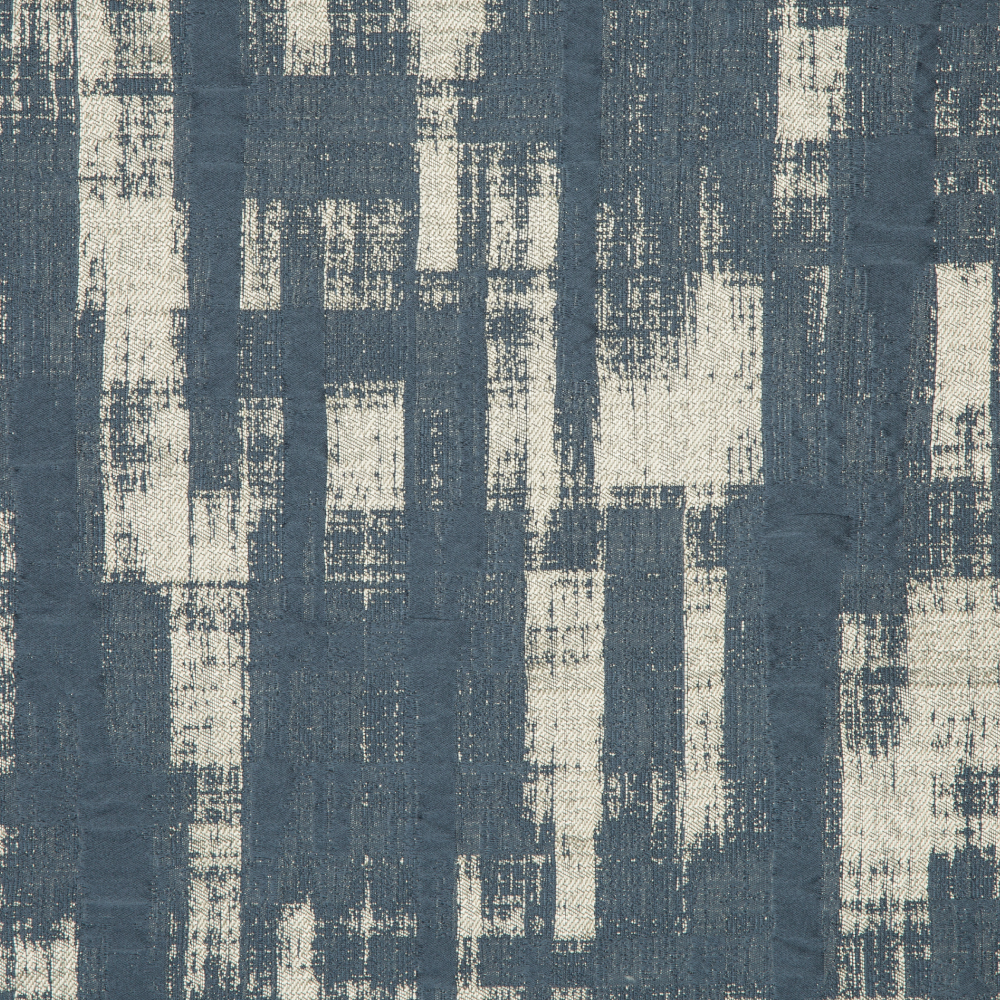 Laurena Jaipur Collection: Ddecor Textured Abstract Patterned Furnishing Fabric, 280cm, Blue/Beige 1