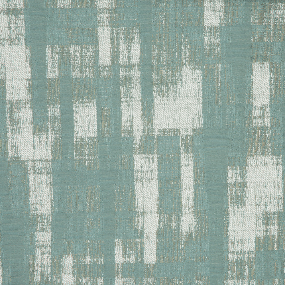 Laurena Jaipur Collection: Ddecor Textured Abstract Patterned Furnishing Fabric, 280cm, Teal Blue 1