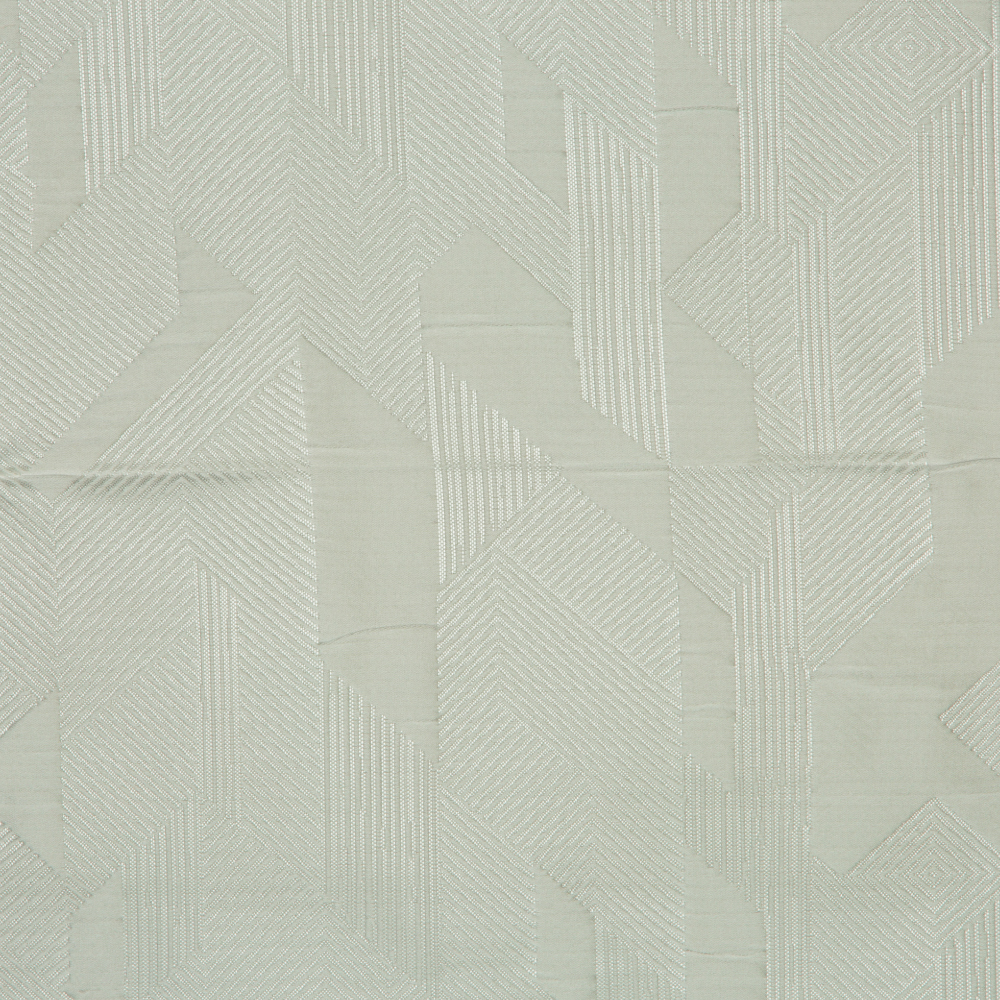Laurena Jaipur Collection: Ddecor Geometric Abstract Patterned Furnishing Fabric, 280cm, Silver/Cream 1