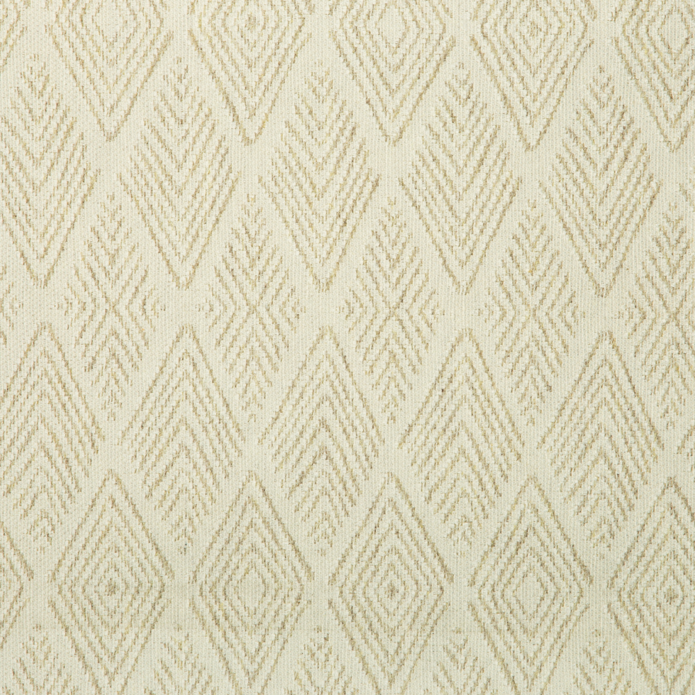 Jambo: Ferri Textured Diamond Tribal Pattern Furnishing Fabric, 290cm, Light Grey/White 1