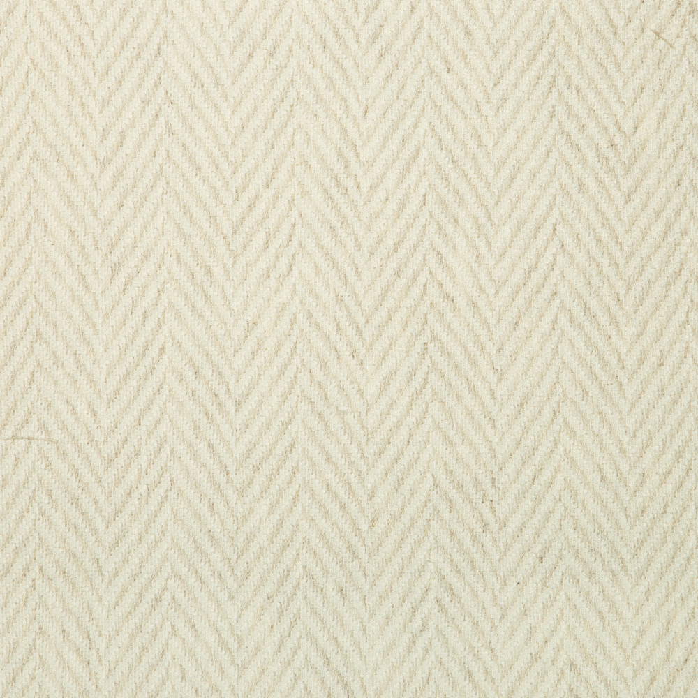 Jambo: Ferri Textured Chevron Pattern Furnishing Fabric, 290cm, Ivory White 1