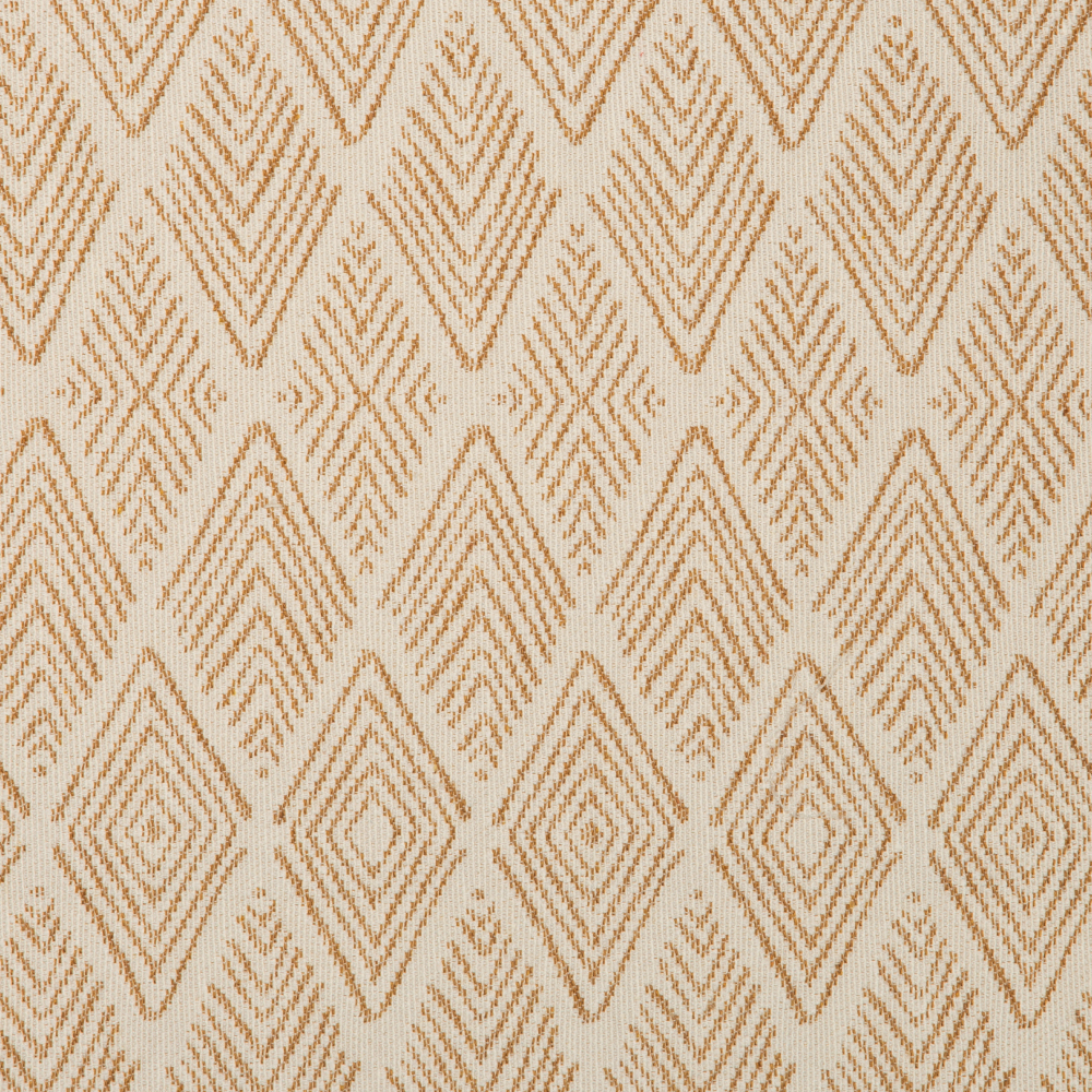 Jambo: Ferri Textured Diamond Tribal Pattern Furnishing Fabric, 290cm, Beige/White 1