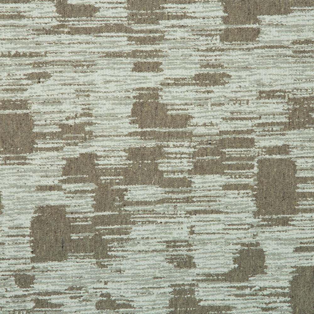 Kisumu: Ferri Abstract Pattern Furnishing Fabric; 290cm, Mocha/Grey 1