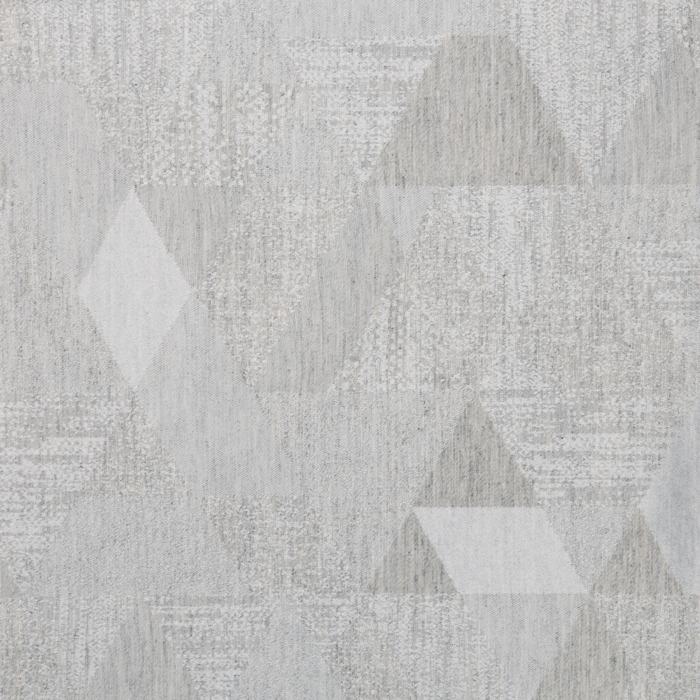 Kisumu: Ferri Triangular Pattern Furnishing Fabric; 290cm, Light Grey 1