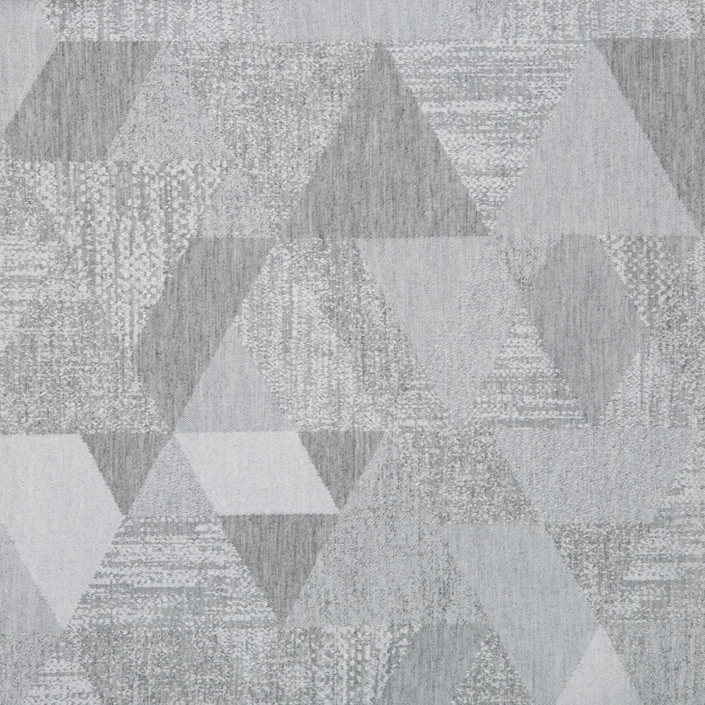 Kisumu: Ferri Triangular Pattern Furnishing Fabric; 290cm, Grey 1