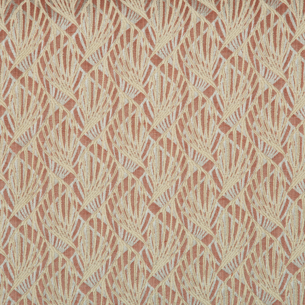 Mysore Collection: Neptune Interlocking Pattern Polyester Fabric; 280cm, Maroon 1