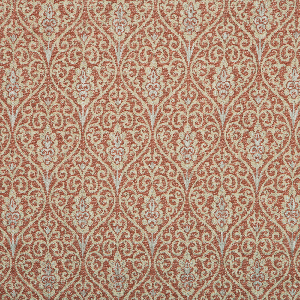 Mysore Collection: Neptune Damask Pattern Polyester Fabric; 280cm, Maroon 1