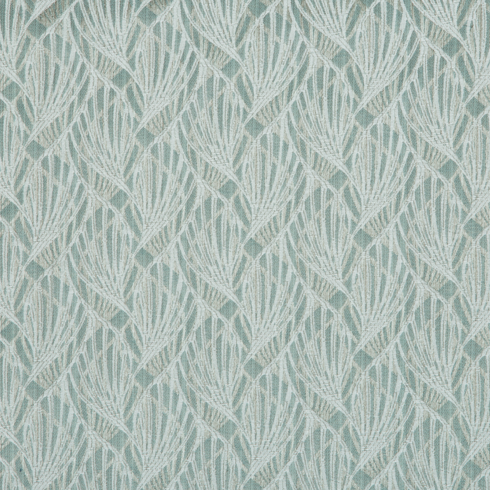 Mysore Collection: Neptune Interlocking Pattern Polyester Fabric; 280cm, Light Blue 1