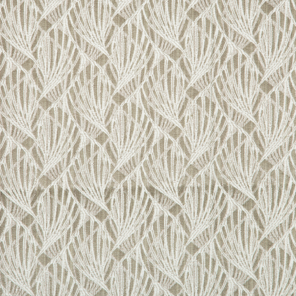 Mysore Collection: Neptune Interlocking Pattern Polyester Fabric; 280cm, Silver Grey 1