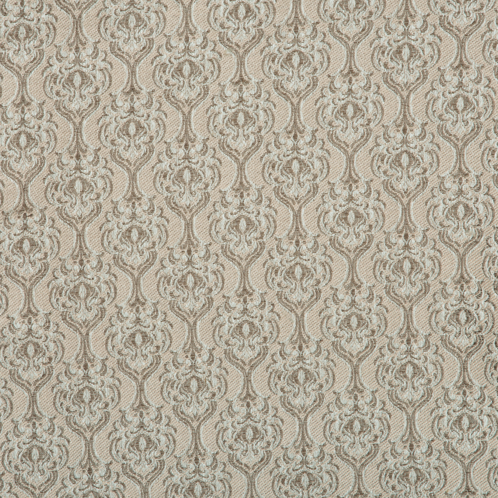 Mysore Collection: Neptune Floral Pattern Polyester Fabric; 280cm, Beige 1