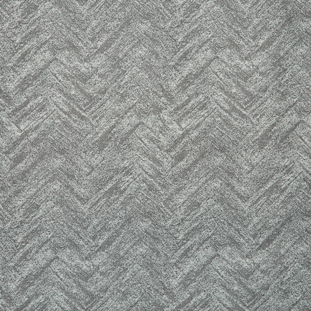 Newton Collection: Zigzag Curtain Fabric 288cm, Dark Grey 1