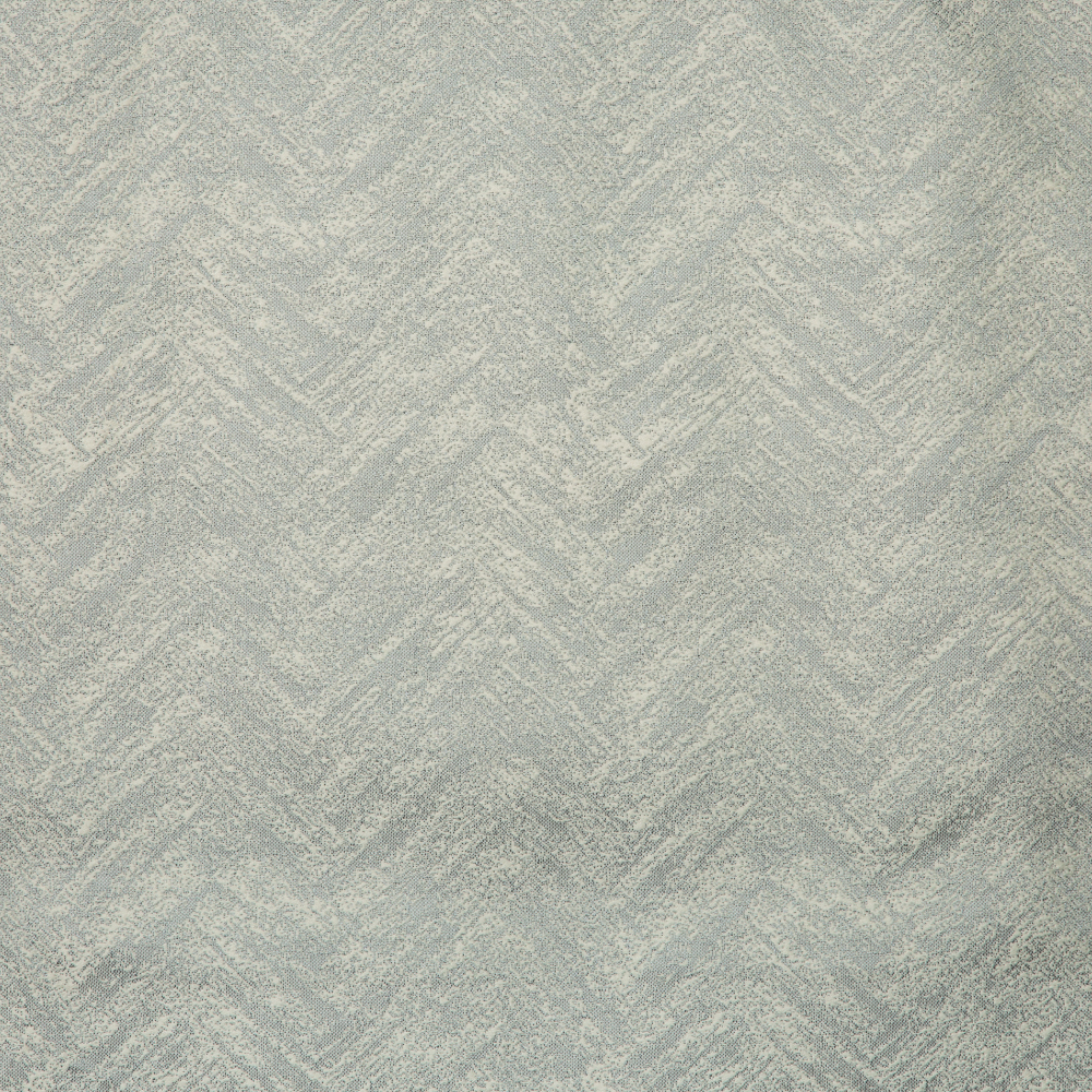 Newton Collection: Zigzag Curtain Fabric; 288cm, Grey 1