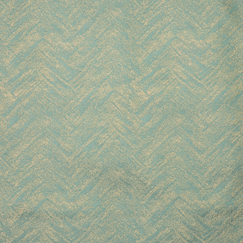 Newton Collection: Zigzag Curtain Fabric; 288cm, Sage 1