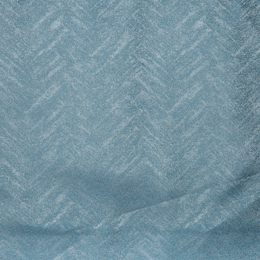 Newton Collection: Zigzag Curtain Fabric; 288cm, Blue 1