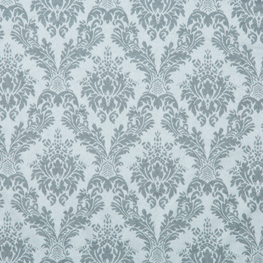 Safir Collection: Seamless Damask Pattern Polyester Cotton Jacquard Fabric, 280cm, Cool Mint 1