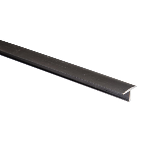 Aluminium T-Shaped Transition Profile: Matt Black 2.4mx15mm (W) x8