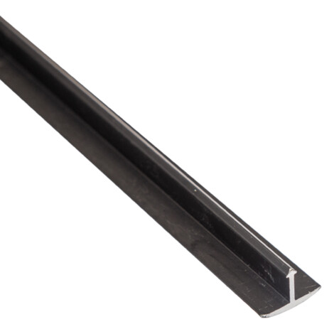 Aluminium T-Shaped Transition Profile: Matt Black 2.4mx15mm (W) x8.5mm (H)