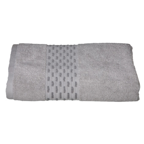 Brick Bath Towel; (70×140)cm, Grey 1