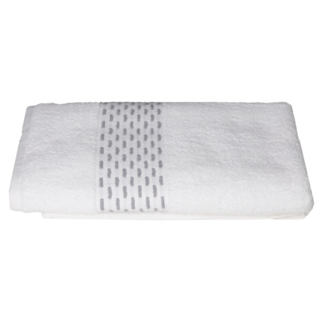 Brick Bath Towel; (70×140)cm, White 1