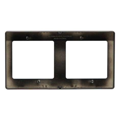 Domus: 2 Nos Switch/Socket Connection Back Plate, Grey 1