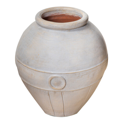 Gantong Gelang Vase; (40×45)cm, Grey/Cream 1