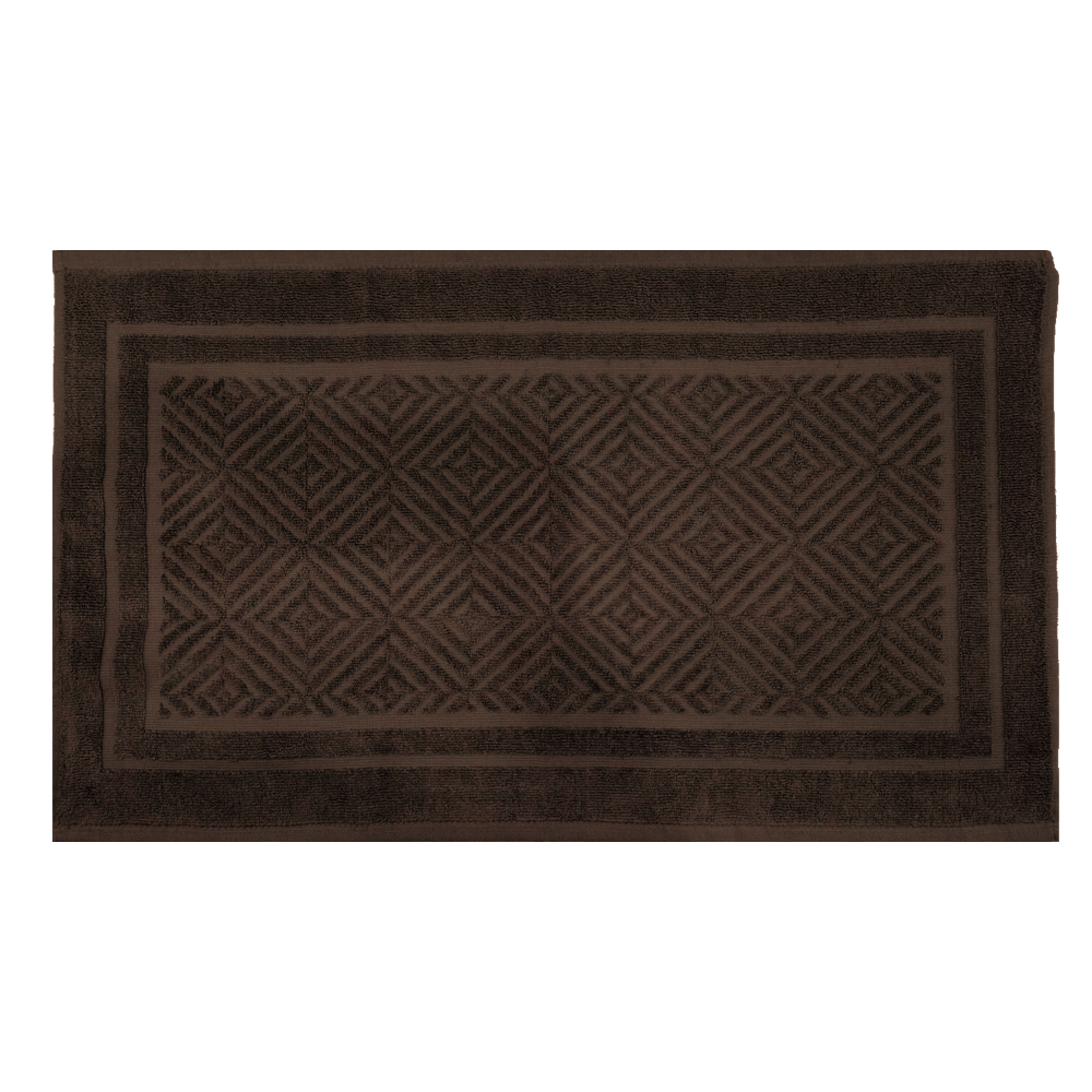 Ember Bath Towel, Cotton; (43×71)cm, Dark Brown 1