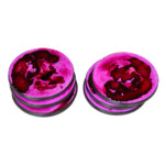 Decorative Round Coaster Set; 6pcs, Purple