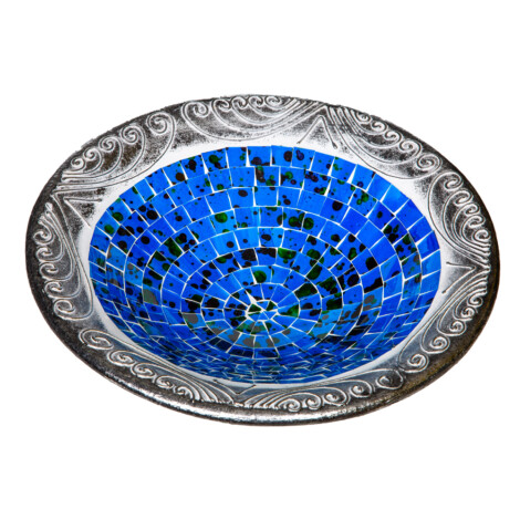 Decorative Big Round Plate-3pcs Set, Blue 1