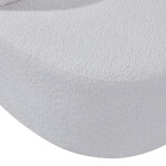 Fabric Sofa: 3-Seater; (203.5x99x82)cm, White