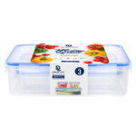 Double Lock Food Container Set; 7Pcs