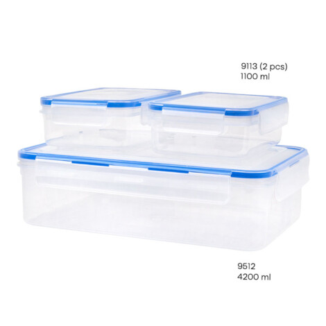 Double Lock Food Container Set; 7Pcs