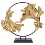 Allison Beta Fish Sculpture; (65x21x58)cm, Gold/Black