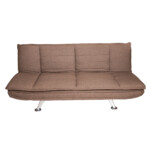 Fabric Sofa Bed; (183x84.5/ 183x109)cm, Brown