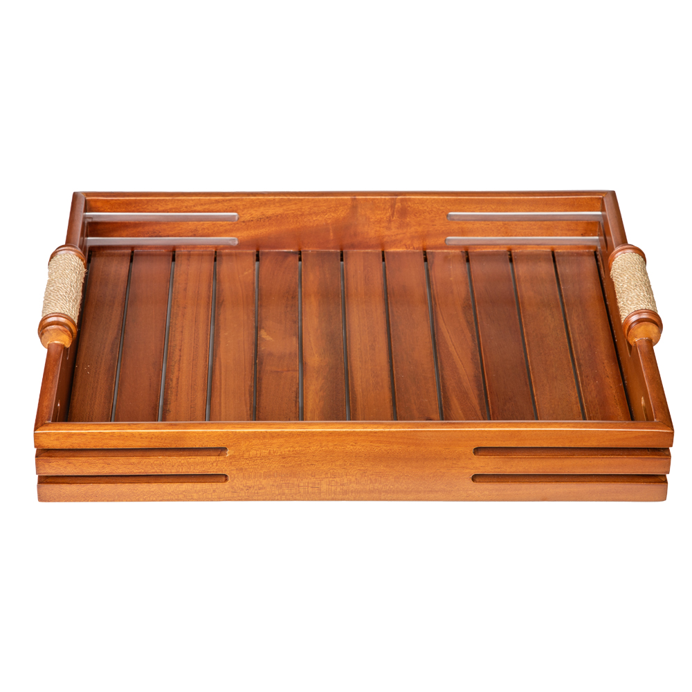 Wood Tray; Medium, Natural