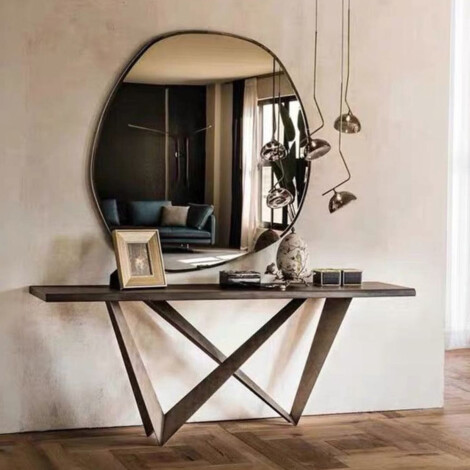 Decorative Wall Mirror; (70×70)cm 1