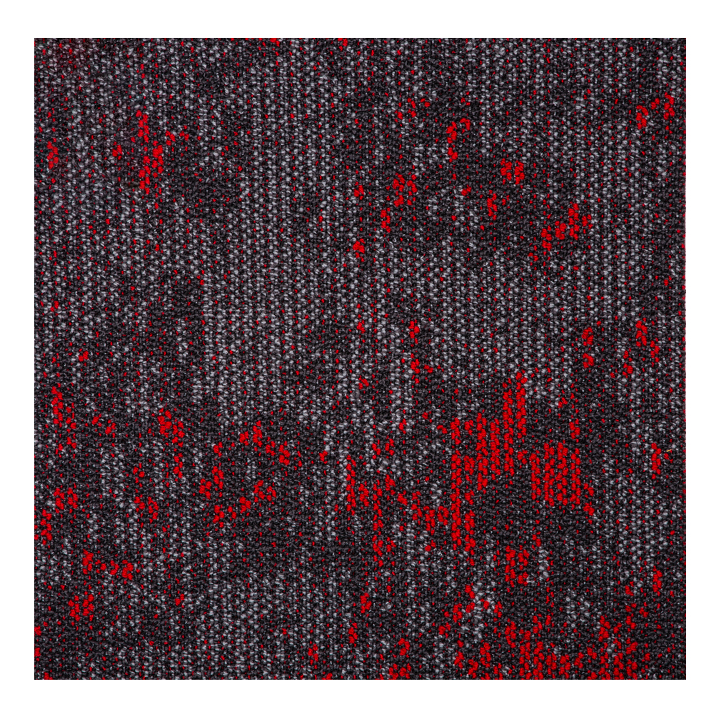 Cloud Nine: Carpet Tile; (50×50)cm, Red/Grey 1