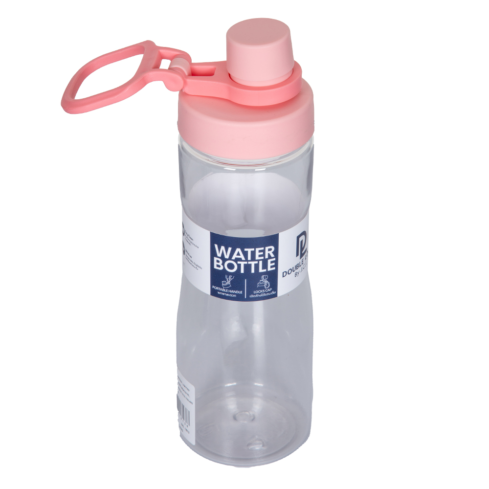 Double Lock Water Bottle; 700ML, Pink 1
