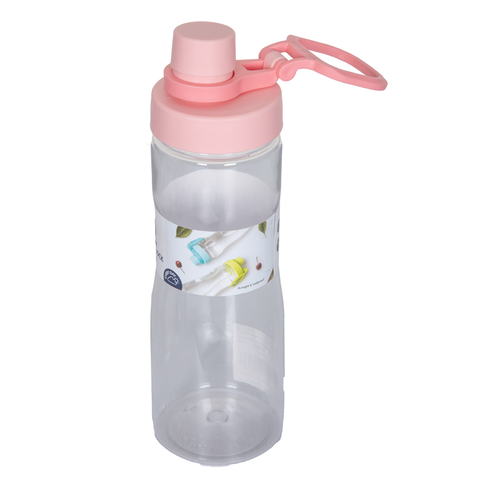 Double Lock Water Bottle; 700ML, Pink