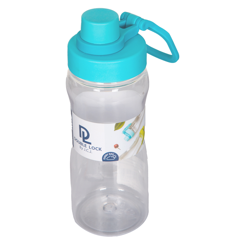 Double Lock Water Bottle; 600ML, Blue 1