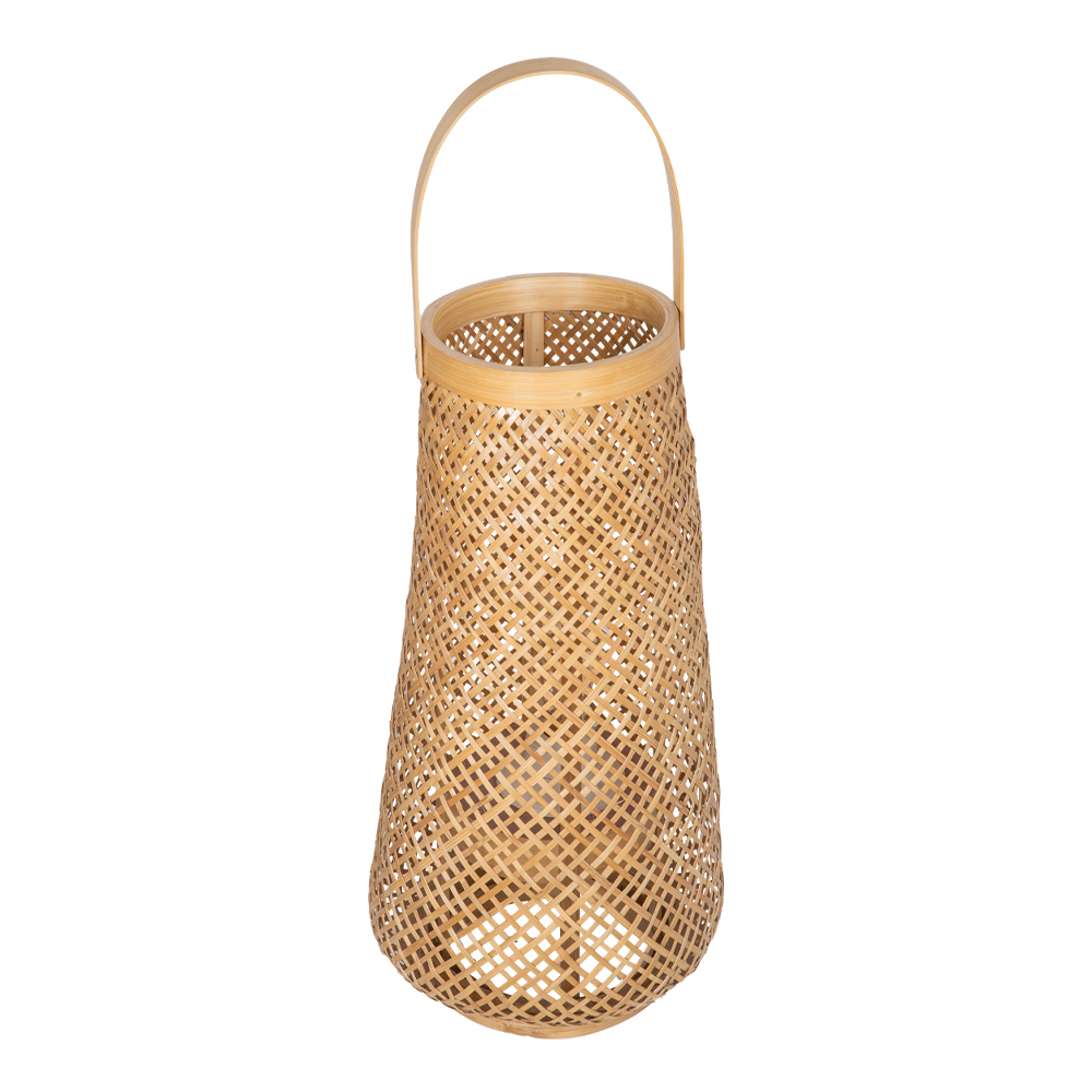 Bamboo Large Lantern With Fittings, Natural 1