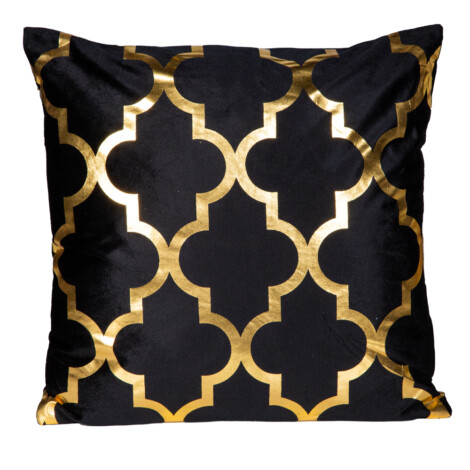 Outdoor Pillow; (45×45)cm, Black/Gold 1
