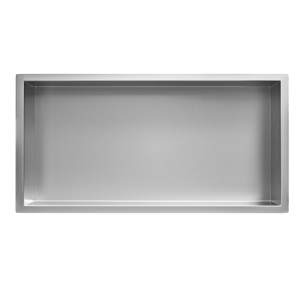 Tapis: Stainless Steel Shower Wall Niche; (30x60x10)cm, Brushed 1