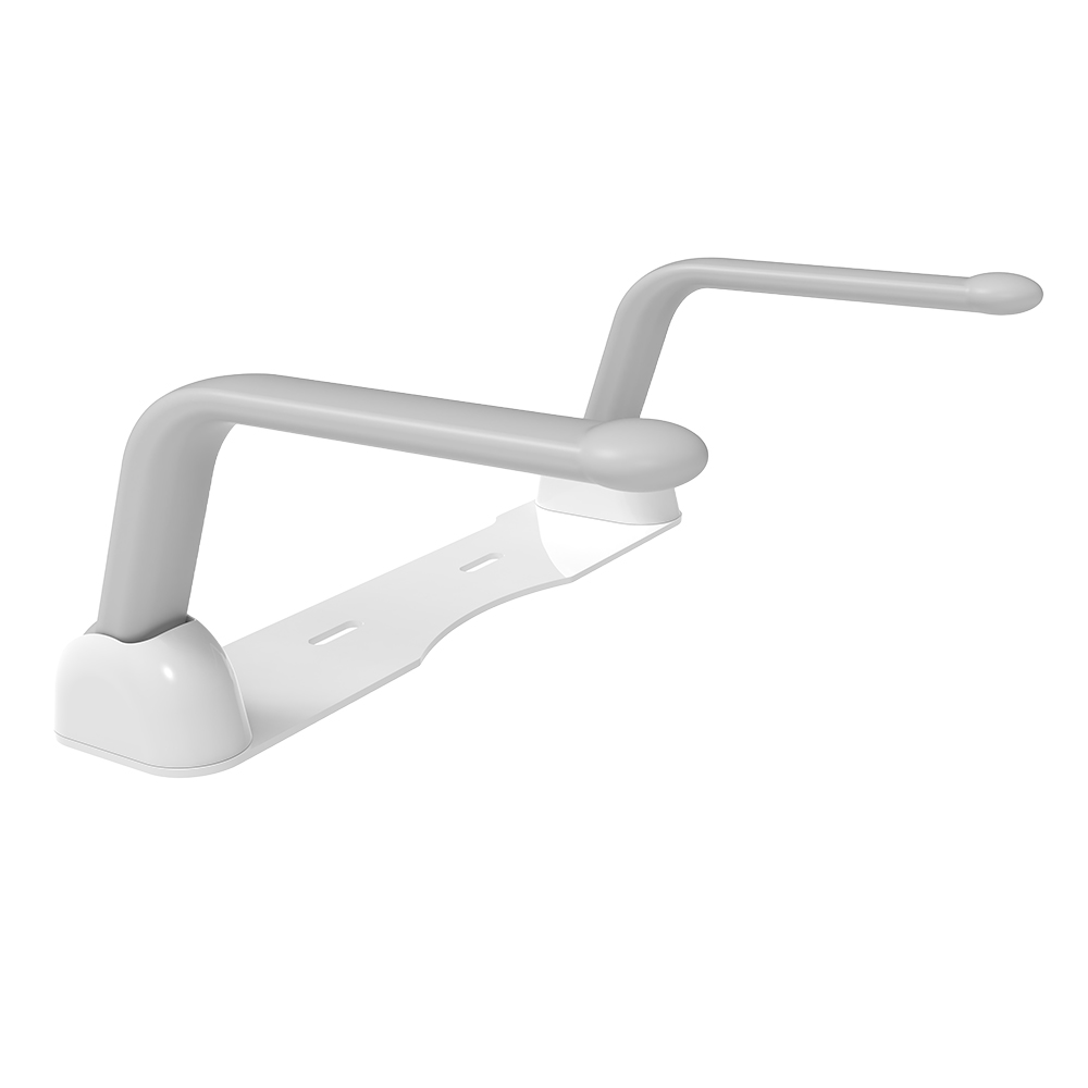Tapis: WC Retrofit Folding Support Handrails, White/Grey TPE 1