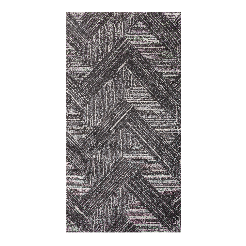 Balta: Siroc Carpet Rug; (80×150)cm, Black/grey 1