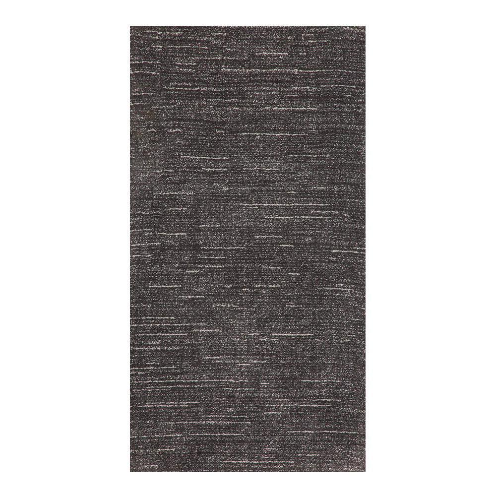Balta: Siroc Plain Carpet Rug; (80×150)cm, Black/Grey 1