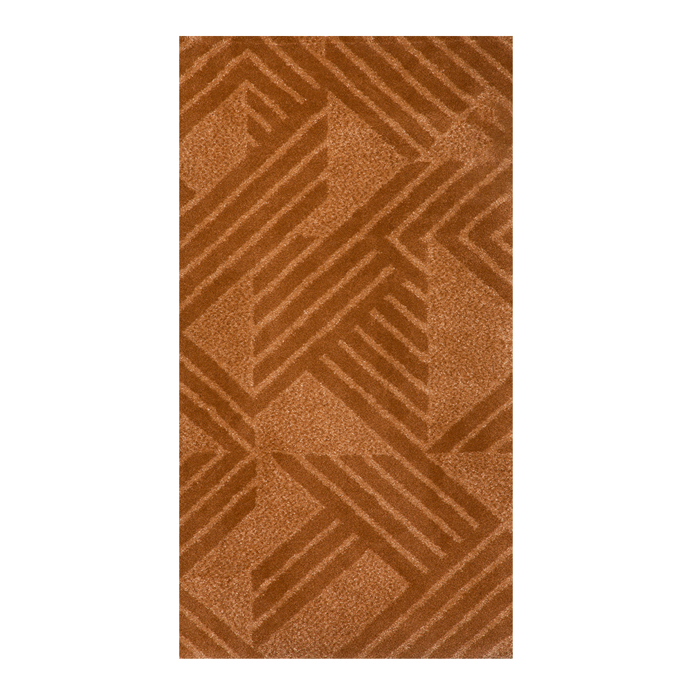 Balta: Moon Abstract Pattern Carpet Rug; (80×150)cm, Brown 1